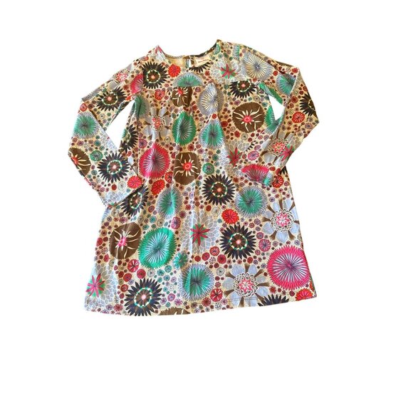 Hanna Andersson Floral Long Sleeve Dress Size 140 US 10 - Picture 1 of 5